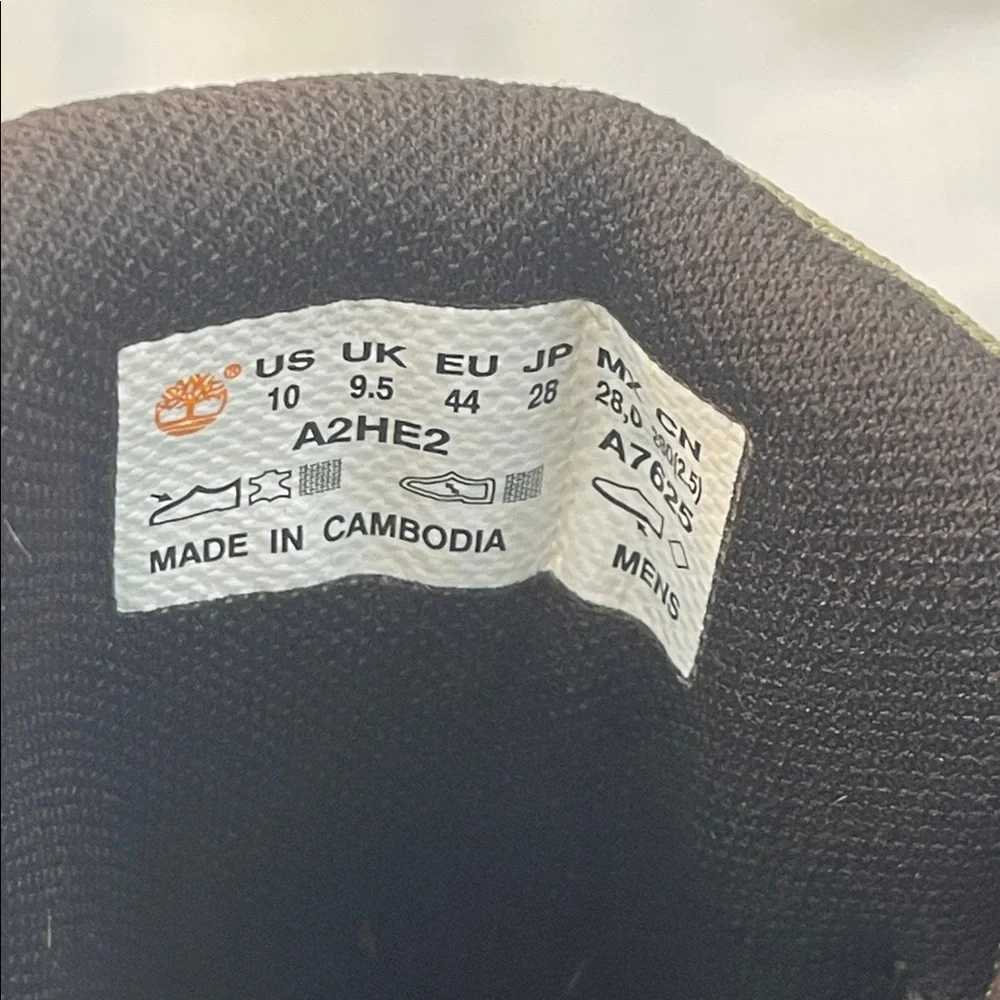 Timberland Men's Tan and Olive Boots size 10 - Picture 13 of 16